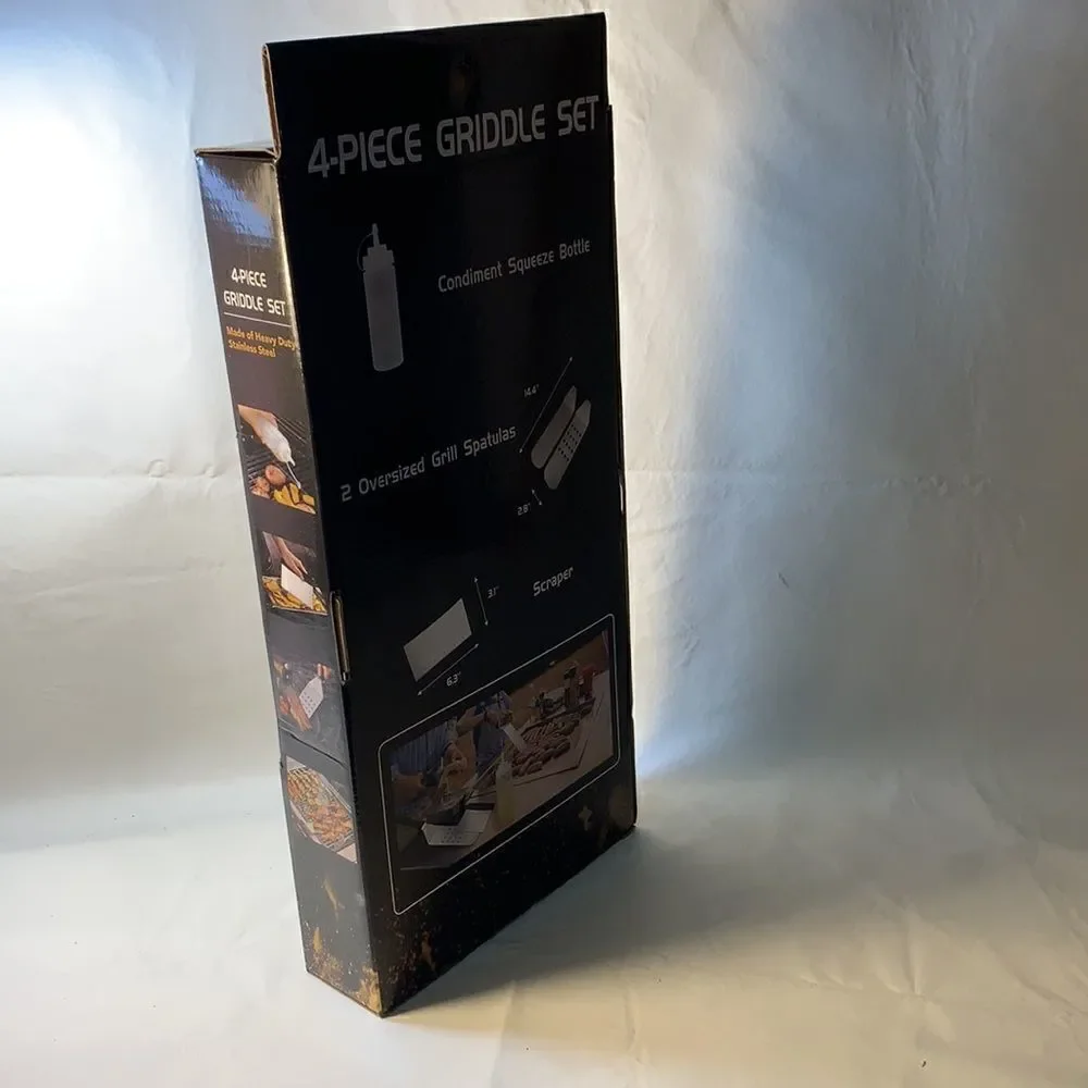 Stainless Steel Griddle Scraper Spatula Bottle